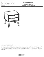 Preview for 1 page of Office Star Products Curia & Co CO-SK21-MCM Assembly Instructions