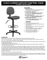 Office Star Products DC640 Operating Instructions preview