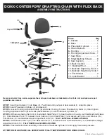 Preview for 2 page of Office Star Products DC800 Operating Instructions