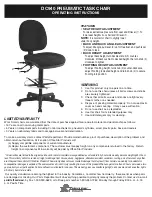 Office Star Products DC940 Operating Instructions preview