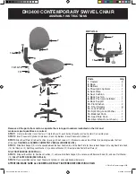 Preview for 2 page of Office Star Products DH3400 Operating Instructions