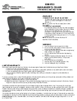 Preview for 1 page of Office Star Products EM59722 Operating Instructions
