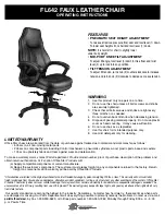 Предварительный просмотр 1 страницы Office Star Products FL642 Operating Instructions