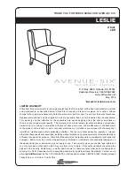 Preview for 1 page of Office Star Products LESLIE Assembly Instructions