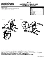 Preview for 2 page of Office Star Products OSP Accents GARDENA DINING CHAIR SB172 Operating Instructions