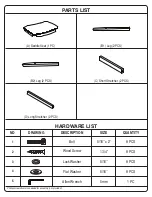 Предварительный просмотр 2 страницы Office Star Products OSP Designs MET1524 Assemble Instructions