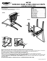 Preview for 2 page of Office Star Products OSP Designs Parsons MET87 Operating Instructions