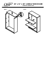 Preview for 4 page of Office Star Products OSP furniture 36 x 12 x 48 3-SHELF BOOKCASE Operating Instructions