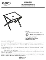 Preview for 1 page of Office Star Products OSP LANAI LANA8543 Assembly Instructions
