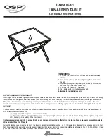 Office Star Products OSP LANAI LANA8543 Assembly Instructions предпросмотр