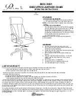 Предварительный просмотр 1 страницы Office Star Products Pro-Line II 8000 Operating Instructions