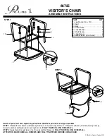 Preview for 2 page of Office Star Products Pro-Line II 86725 Operating Instructions