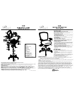Preview for 2 page of Office Star Products Pro-Line II 92893 Operating Instructions