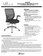 Preview for 1 page of Office Star Products Pro-Line II ProGrid 80885AL Operating Instructions
