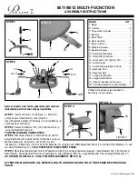 Preview for 2 page of Office Star Products Pro-Line II Series Operating Instructions