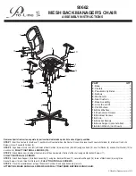 Preview for 2 page of Office Star Products Pro-Line II Operating Instructions