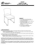 Office Star Products PROLINE II 8455C4 Operating Instructions preview