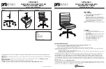 Предварительный просмотр 1 страницы Office Star Products ProLine II SPX23592C Operating Instructions