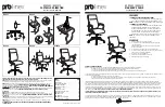 Preview for 1 page of Office Star Products PROLINE II Operating Instructions