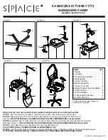 Preview for 2 page of Office Star Products SPACE 63-58612 Operating Instructions