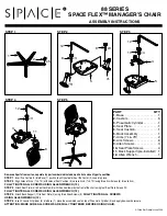 Preview for 2 page of Office Star Products SPACE FLEX 88 Series Operating Instructions