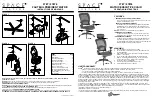 Preview for 1 page of Office Star Products SPACE SEATING 2787 Operating Instructions