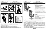 Предварительный просмотр 1 страницы Office Star Products SPACE SEATING 2787 Operating Instructions