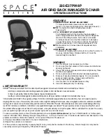 Preview for 1 page of Office Star Products Space Seating 335-E37P918P Operating Instructions