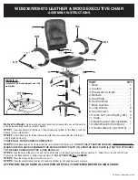 Preview for 2 page of Office Star Products WD5330/WD5670 Operating Instructions