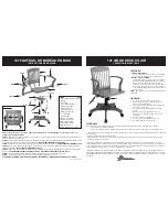 Office Star Products Wheelchair Operating Instructions предпросмотр