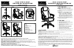 Preview for 2 page of Office Star Products WORK SMART ECH8501 Operating Instructions