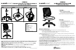 Preview for 1 page of Office Star Products work smart SCREEN BACK TASK CHAIR EM22800 Operating Instructions