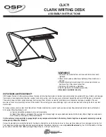 Предварительный просмотр 1 страницы Office Star OSP Designs Clark CLK71 Assembly Instructions