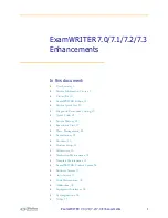 Preview for 1 page of OfficeMate ExamWriter 7.3 Enhancements Manual