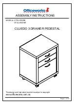 Officeworks CLUEDO OTCLUE3DBK Assembly Instructions Manual preview