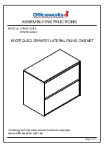 Officeworks MYSTIQUE OTMYST2DBK Assembly Instructions Manual preview