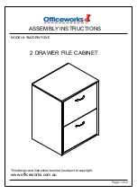 Preview for 1 page of Officeworks SM2DRWFCWE Assembly Instructions Manual