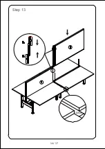 Предварительный просмотр 14 страницы Officeworks STILFORD JBSC120BGE Assembly Instructions Manual