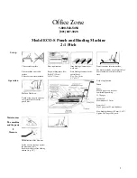 Officezone ECO-S Punch & Binding Machine 2:1 Pitch Operation Manual preview