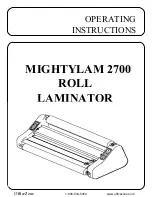 Officezone MightyLam 2700 Operating Instructions Manual preview