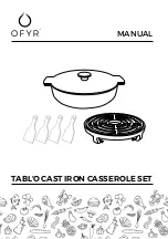 OFYR TABLO CAST IRON CASSEROLE SET Manual preview