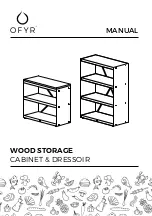 OFYR WOOD STORAGE BLACK CABINET Manual preview