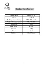 Предварительный просмотр 2 страницы Ogawa SPIN PRO 81.6 User Manual