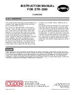 Предварительный просмотр 2 страницы Ogden ETR-3200 Instruction Manual