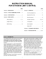 Preview for 3 page of Ogden ETR-9040 Instruction Manual