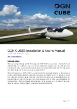 Preview for 1 page of OGN CUBE3 Installation & User Manual