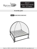 oGrow Raised Wicker Garden OGGB-39WC Assembly Manual предпросмотр