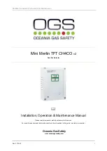 Preview for 1 page of OGS Mini Merlin TFT CH4CO v2 Installation, Operation & Maintenance Manual