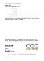 Preview for 16 page of OGS Mini Merlin TFT CH4CO v2 Installation, Operation & Maintenance Manual