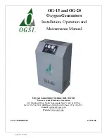 OGSI OG-15 Installation, Operation And Maintenance Manual preview